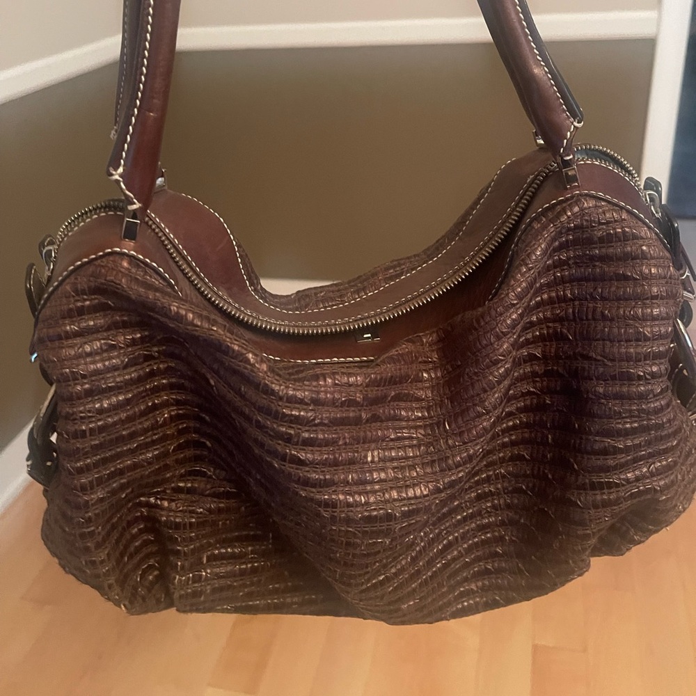 Lambertson Truex brown leather bag